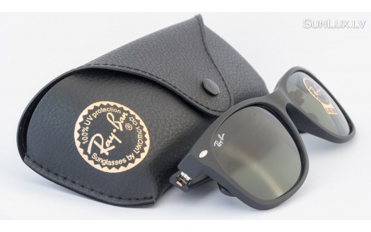 Ray-Ban New Wayfarer Classic Black Matte (RB2132 622 55mm) saules brilles